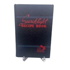 VTG 1954 Household Searchlight Recipe Book 24th Edition Thumb Indexed Book EUC